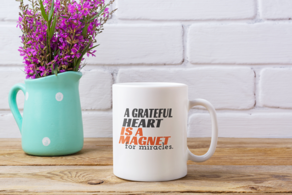 Personalized A  Grateful Heart 11oz Ceramic Coffee Mug