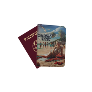 Personalised Holiday Vibes Passport Holder Cover