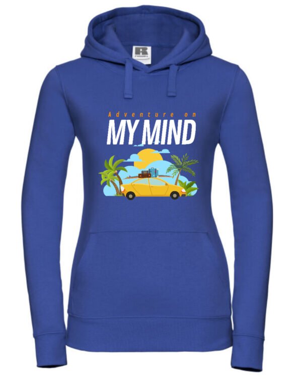 Personalized Premium Hoodie Sweatshirt Adventure On My Mind - Customizable