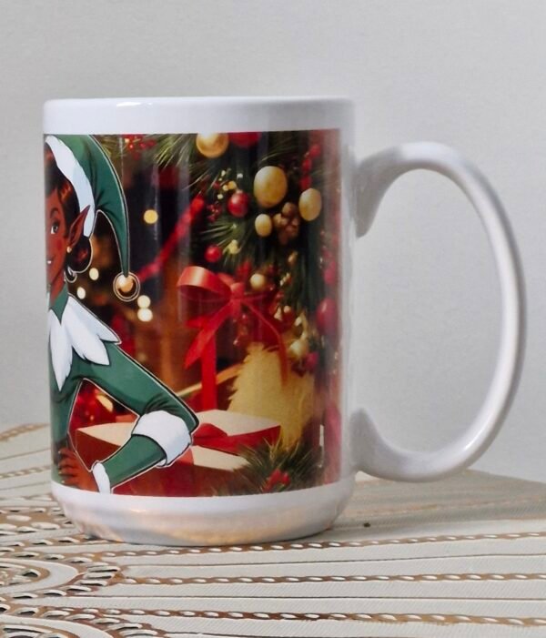 6 Rules of Christmas Personalised 15oz Ceramic Coffee Mug – Customizable - Image 3