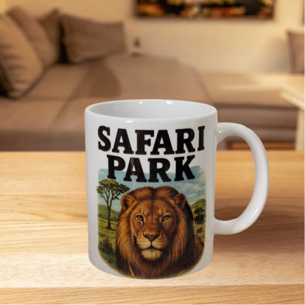 Safari Park 11oz Mug Personalised Lion Safari Park Coffee Tea Mug