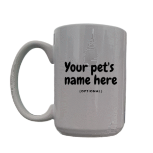 15oz Personalized Dog Lover Mug – Peeking Dog Funny Gift UK